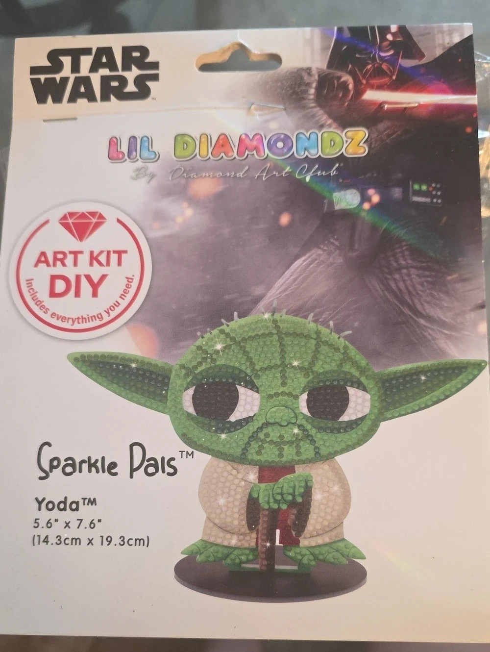 Star Wars Yoda Sparkle Pals Diamondz Art Kit DIY Diamond Art Kit Yoda New